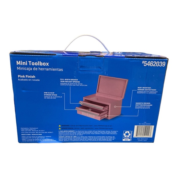PINK Kobalt Mini Toolbox *New - Picture 2 of 2